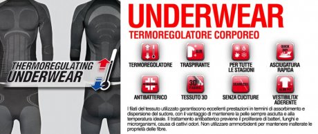 indumento termoregolatore corpo Cofra